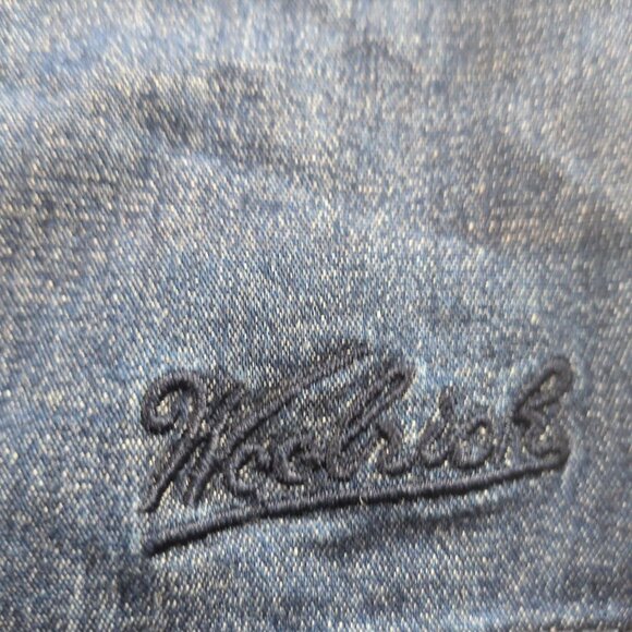 Woolrich Denim Long Sleeve Button Up Blue Women M Medium 2449 Collar Jean Shirt - Picture 4 of 15